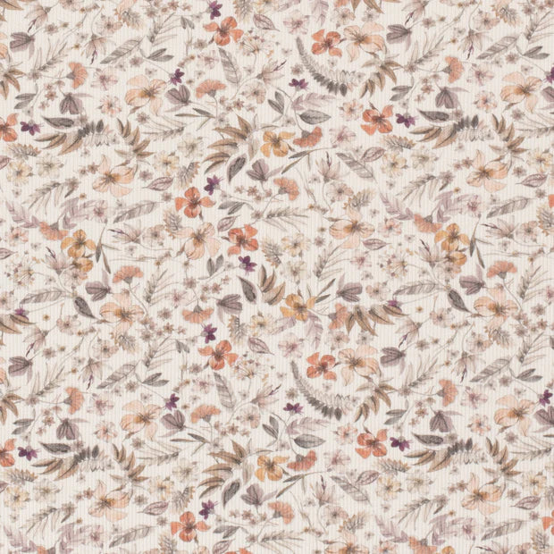 Ripp Jersey - Blumen Klarissa