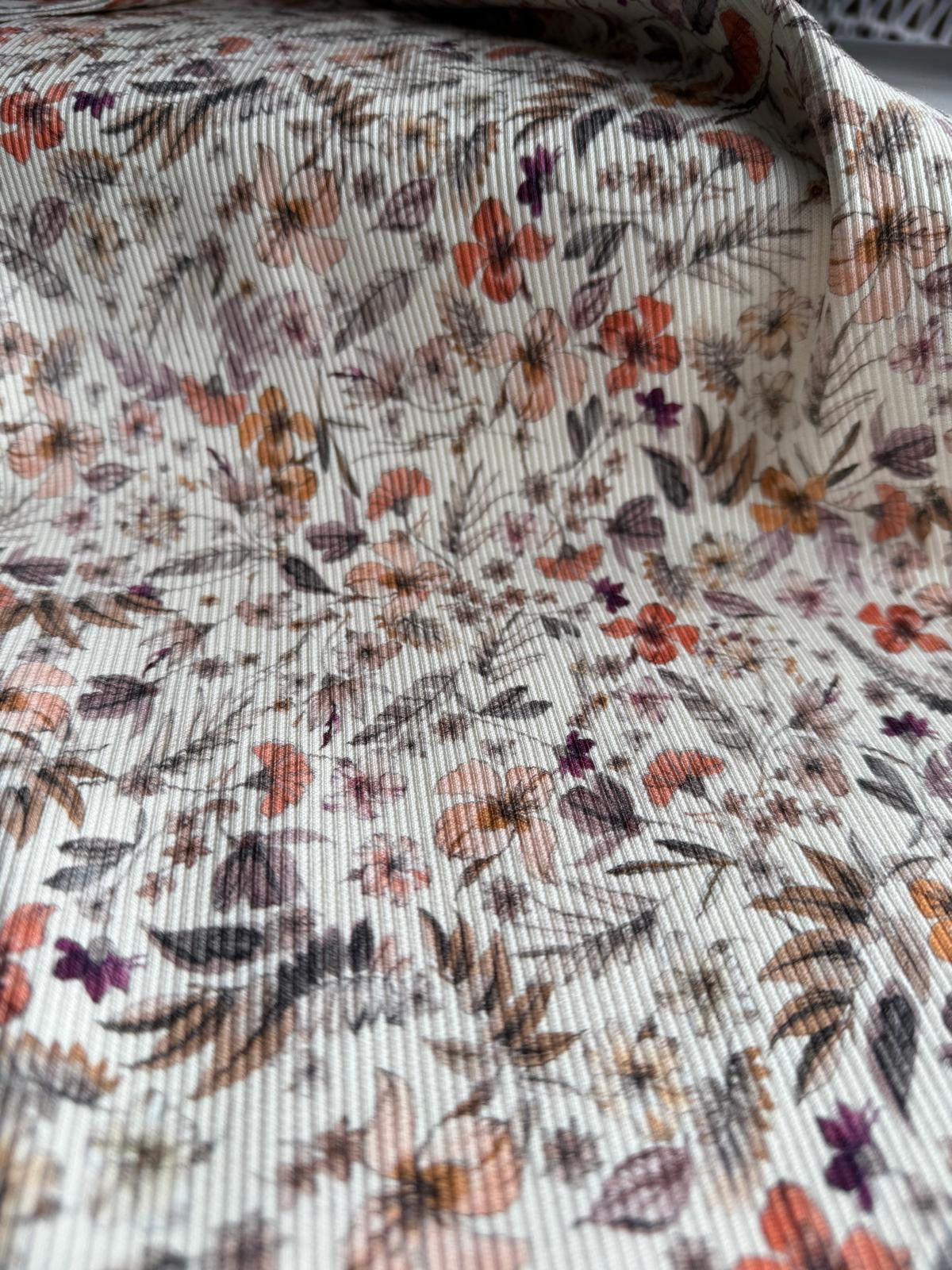 Ripp Jersey -  Blumen Klarissa
