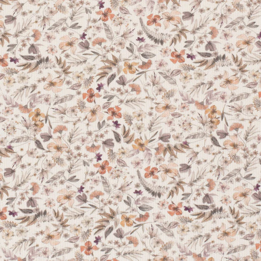 Ripp Jersey -  Blumen Klarissa