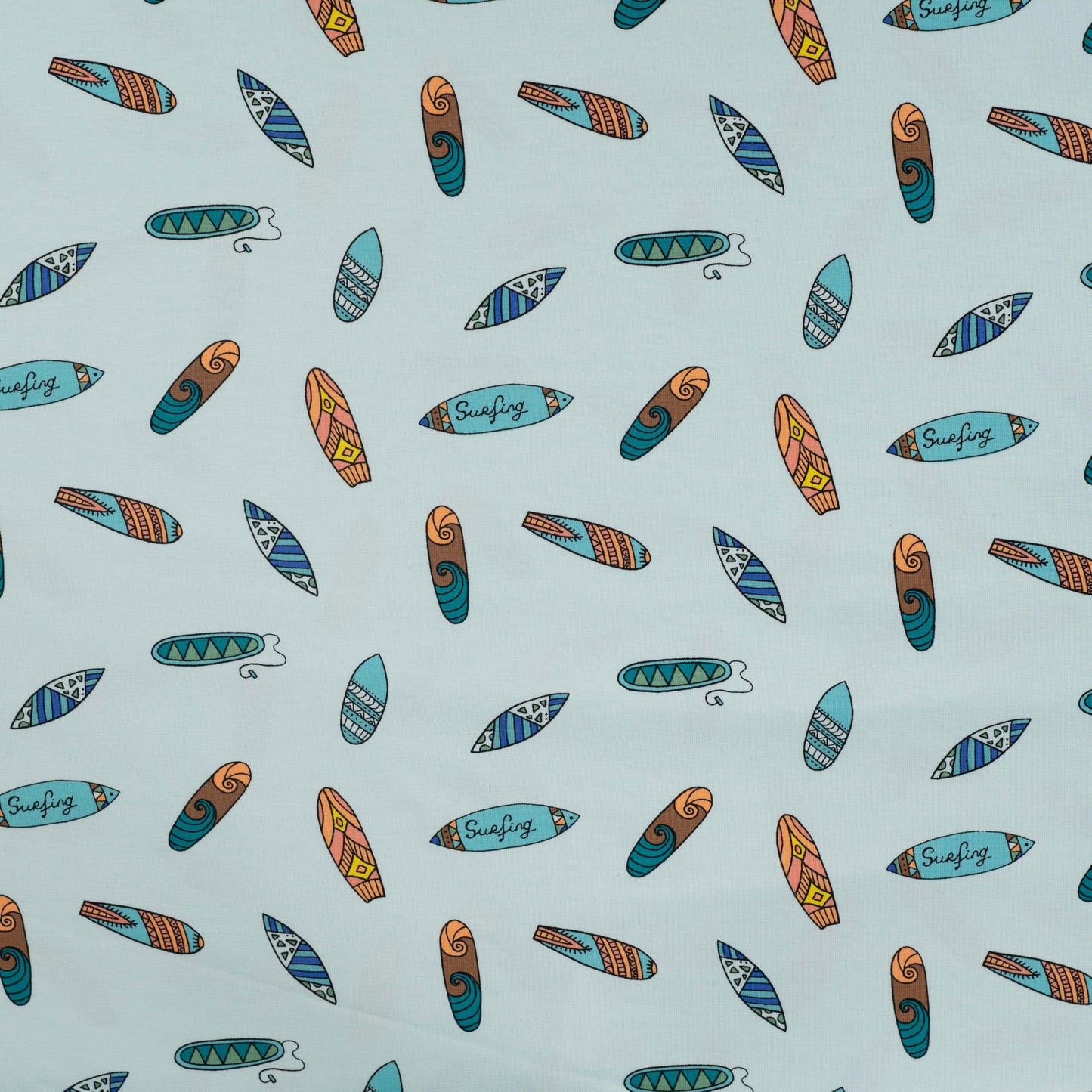 Jerseystoff - Surfboards Baby Blue  --  Neu  2025 --