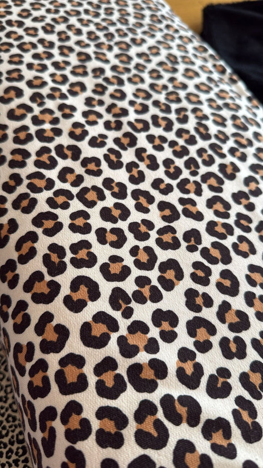 French Terry-  Leopard Print Brushed